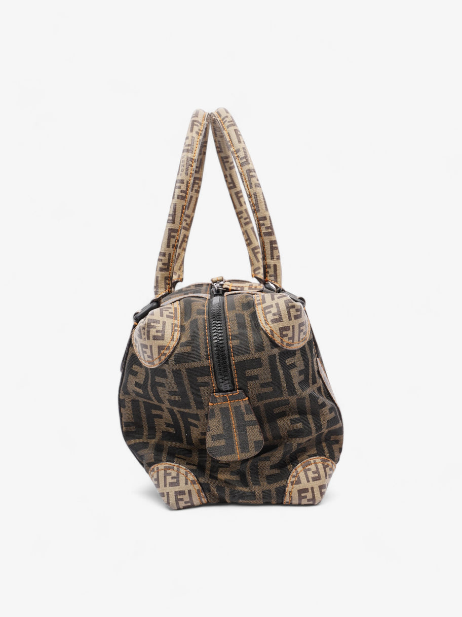 Fendi Boston Brown Zucca Canvas Image 5