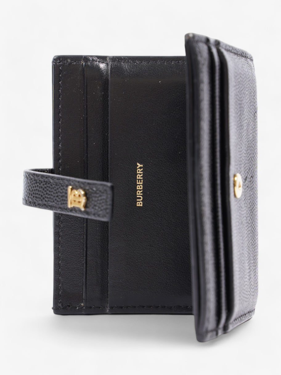 Burberry TB Hardware Two Fold Card Case Black Leather Image 5