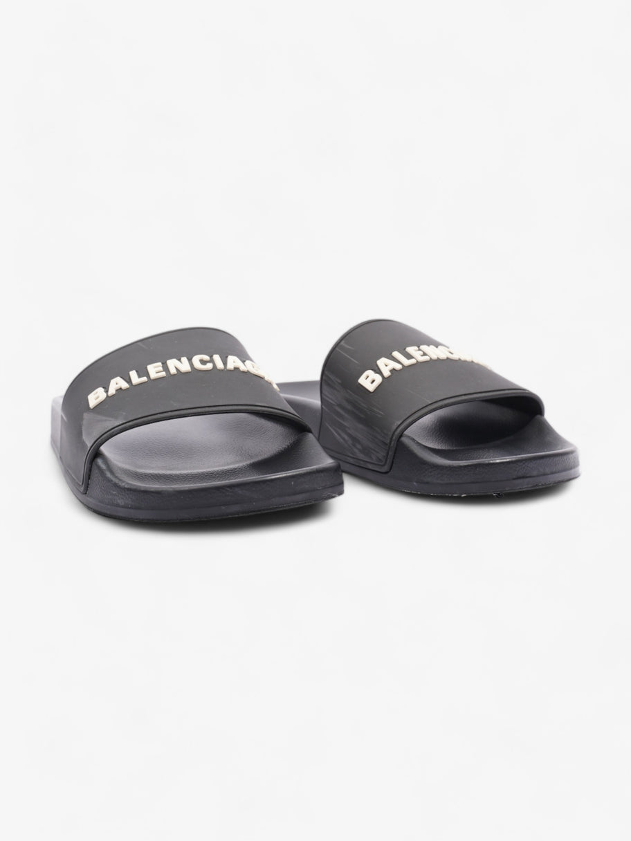 Logo Pool Slide Black / White Logo Rubber EU 39 UK 6 Image 2