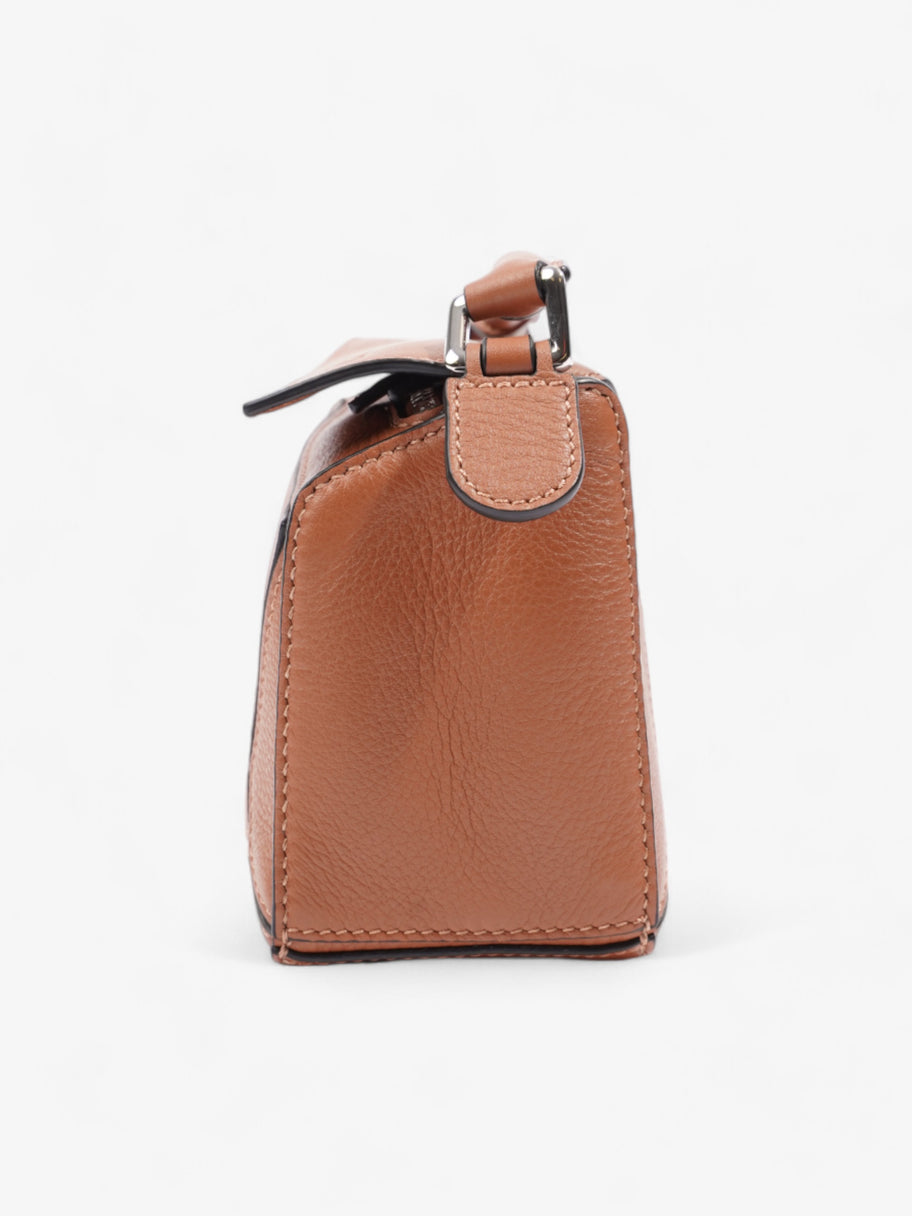 Loewe Puzzle Bag Brown Leather Mini Image 3