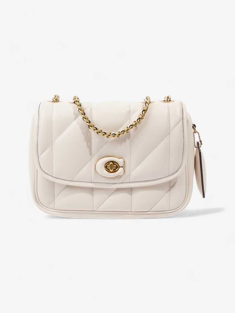  Coach Pillow Madison Cream Calfskin Leather