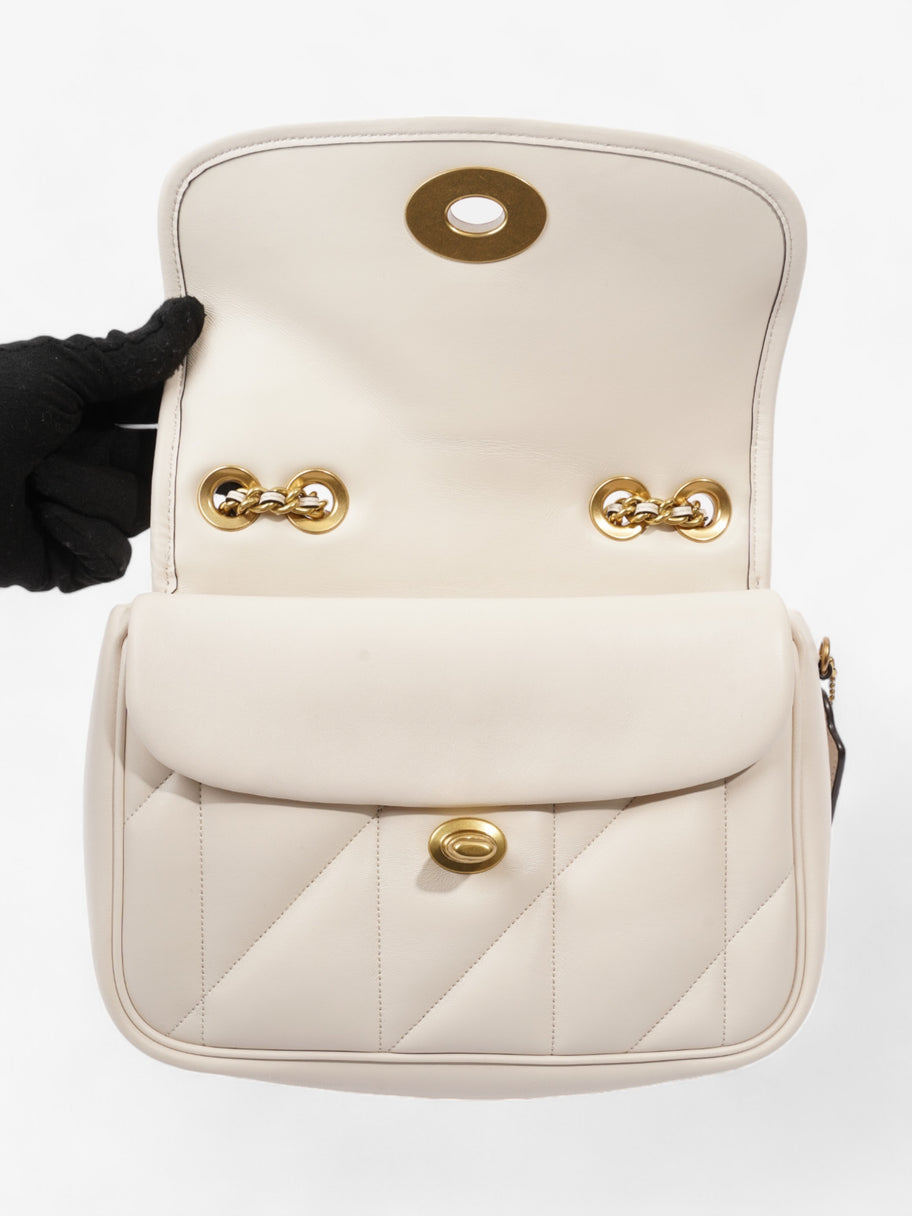 Coach Pillow Madison Cream Calfskin Leather Image 8