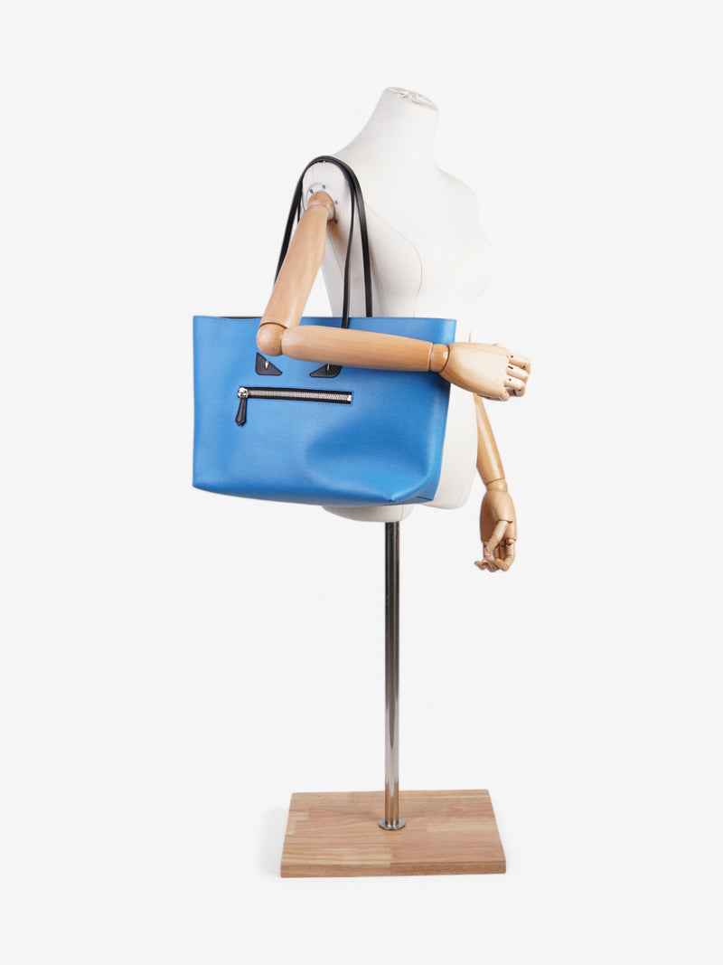  Fendi Monster Roll Bag  Blue / Black Leather