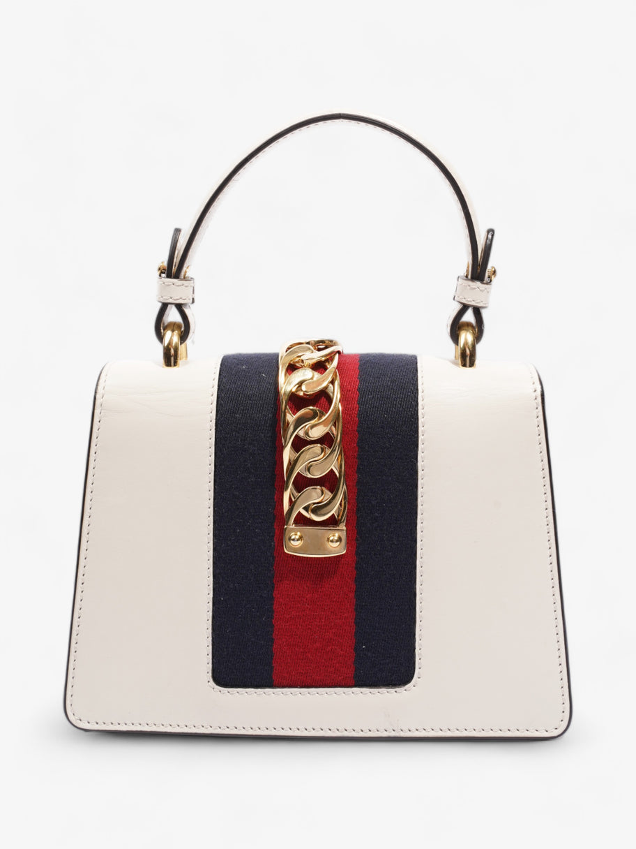 Sylvie Handbag White / Red / Blue Leather Image 4