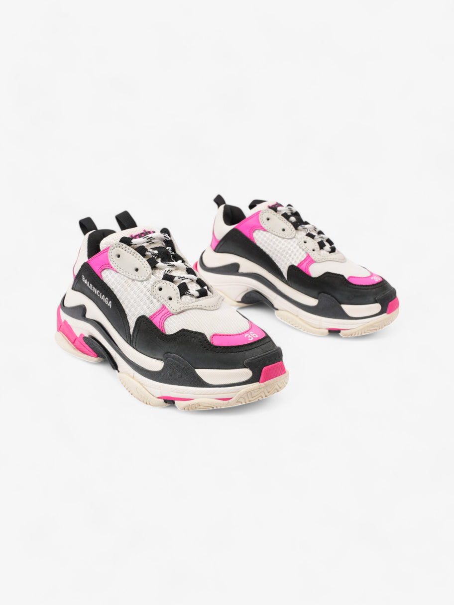 Balenciaga Triple S Pink / White / Black Mesh EU 36 UK 3 Image 2