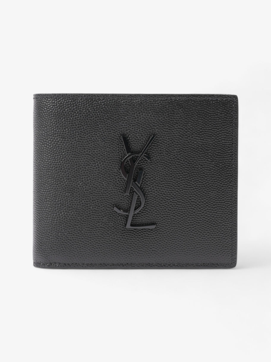 Saint Laurent Cassandre Logo Wallet Black Leather Image 1