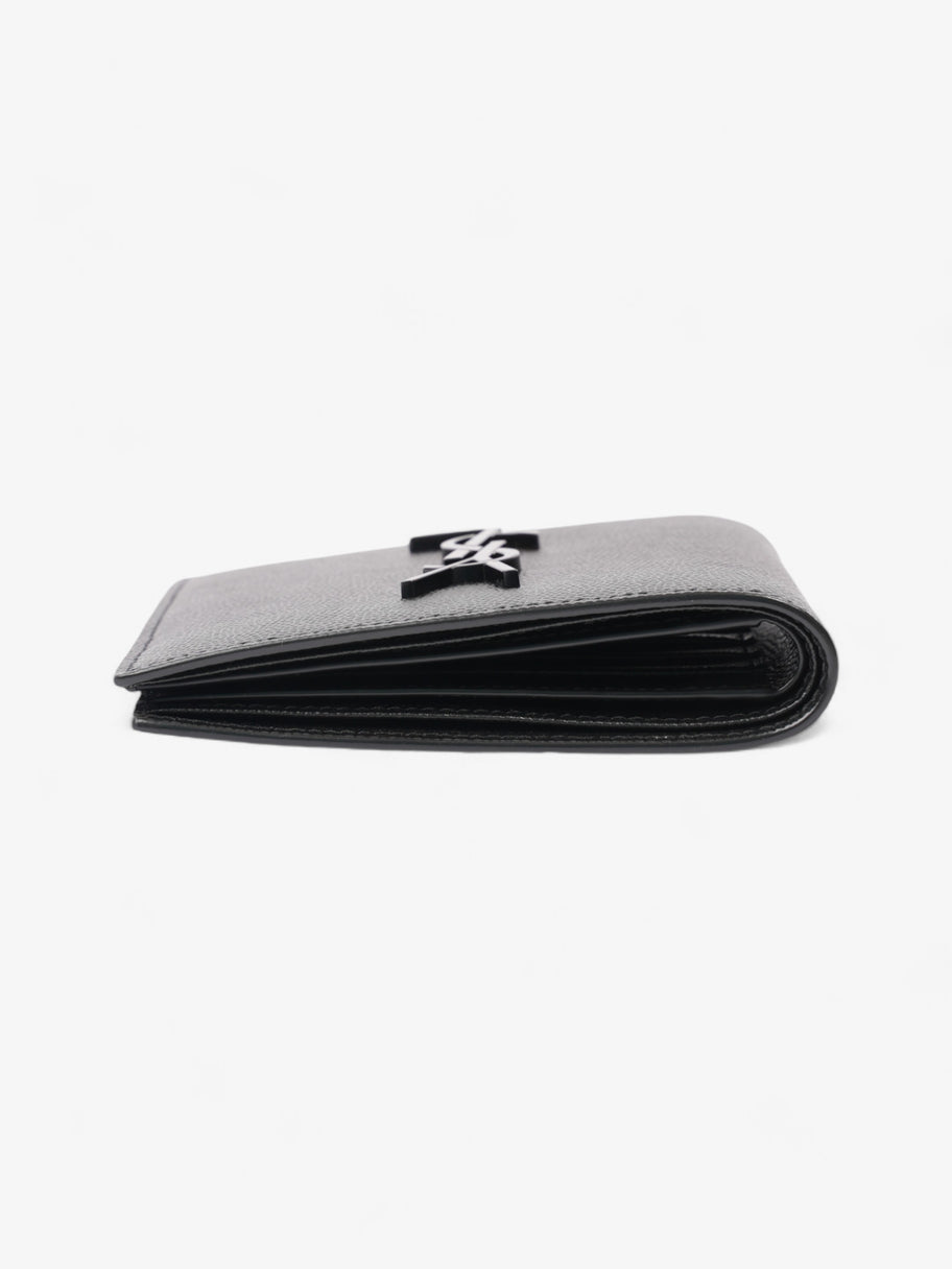 Saint Laurent Cassandre Logo Wallet Black Leather Image 4