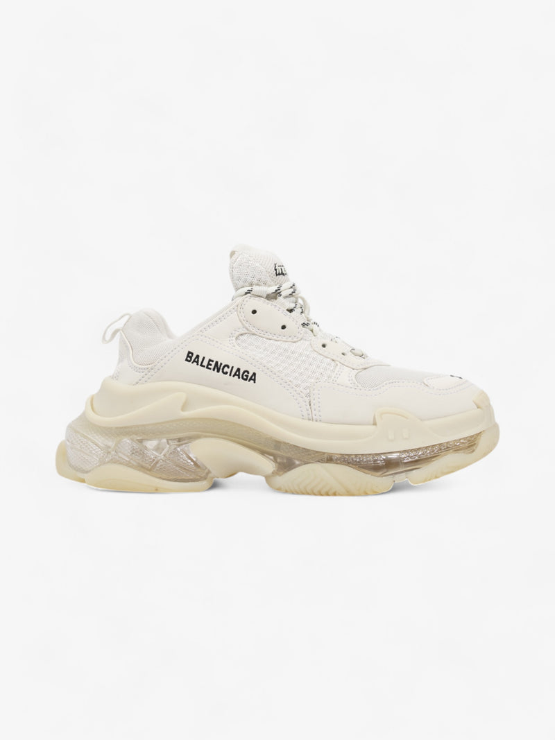  Balenciaga Triple S Clear Sole White Mesh EU 38 UK 5