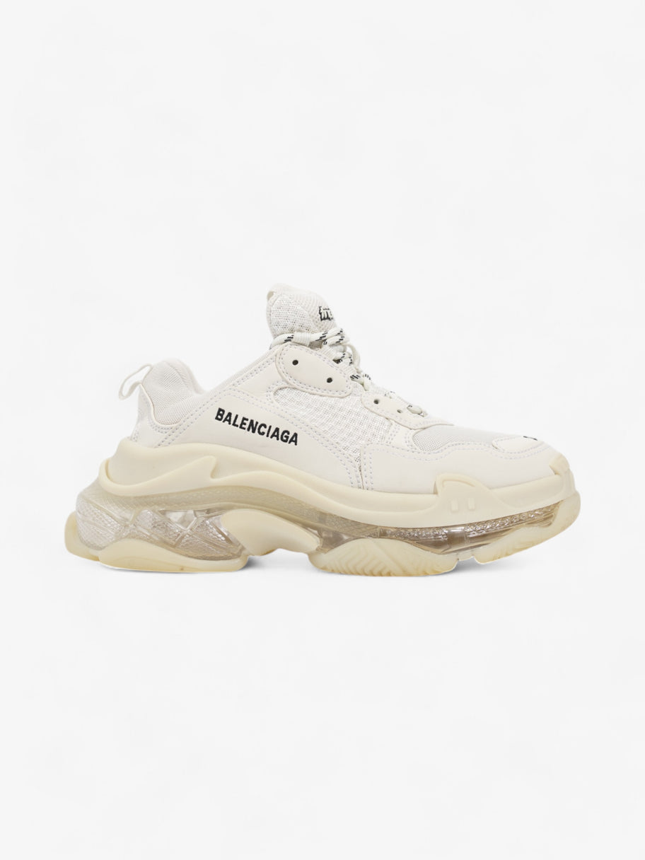 Balenciaga Triple S Clear Sole White Mesh EU 38 UK 5 Image 1