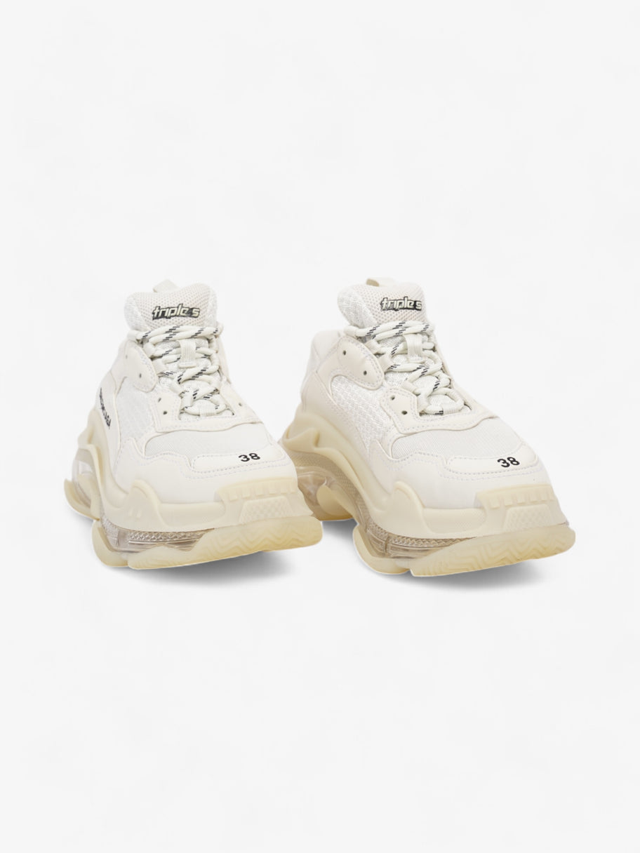 Balenciaga Triple S Clear Sole White Mesh EU 38 UK 5 Image 2