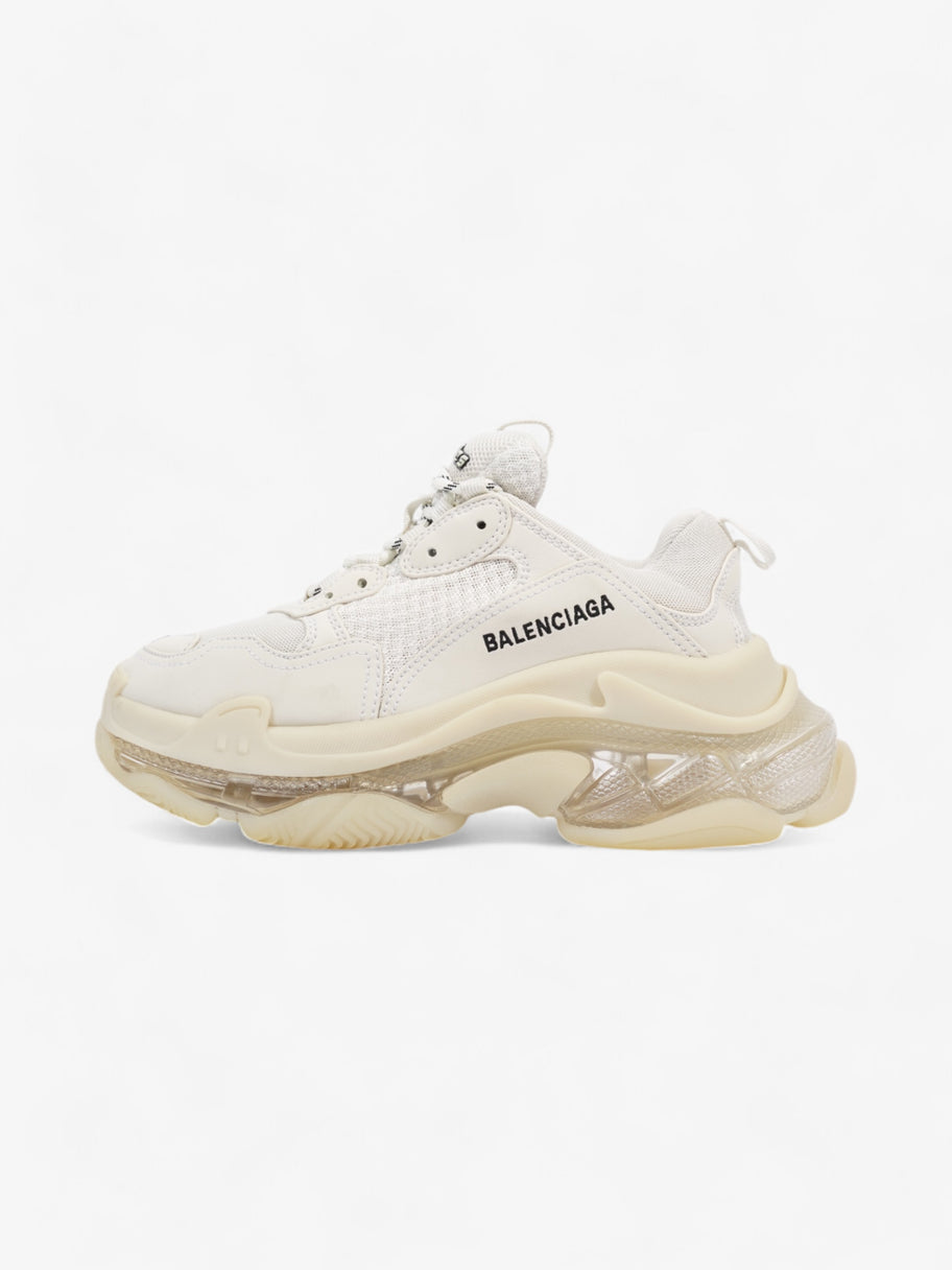 Balenciaga Triple S Clear Sole White Mesh EU 38 UK 5 Image 5