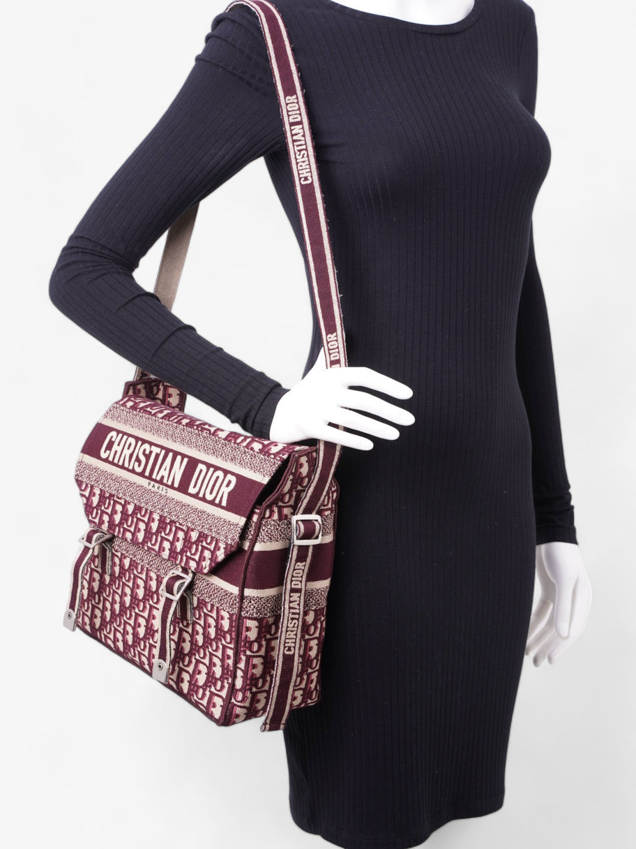 Christian Dior Diorcamp Messenger Burgundy Dior Oblique Canvas Medium Image 2