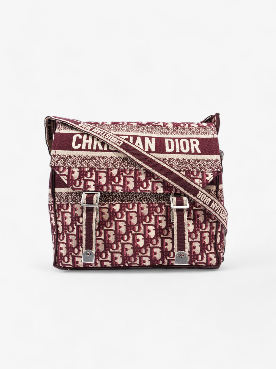 Christian Dior Diorcamp Messenger Burgundy Dior Oblique Canvas Medium Image 1