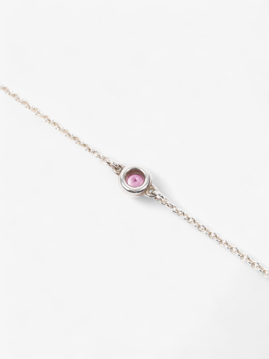 Tiffany and Co Elsa Peretti Colour By the Yard Bracelet Pink Sapphire / Silver Silver Sterling Image 3