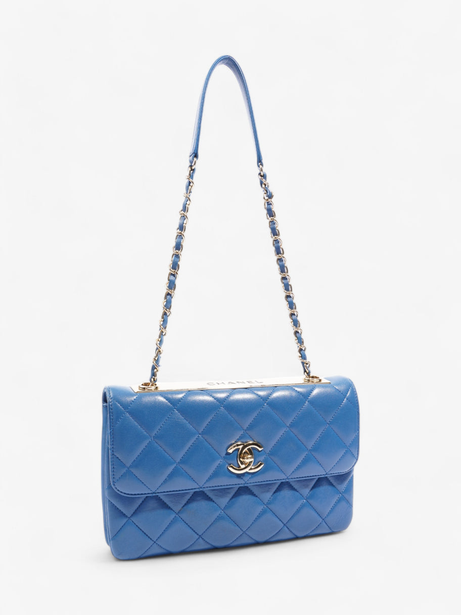 Chanel Trendy CC Blue Lambskin Leather Medium Image 9