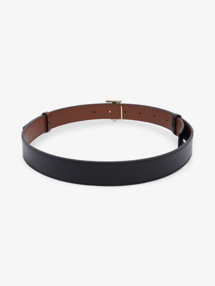 Burberry TB Reversible Belt Black / Brown / Gold Leather Medium - 121cm Image 5