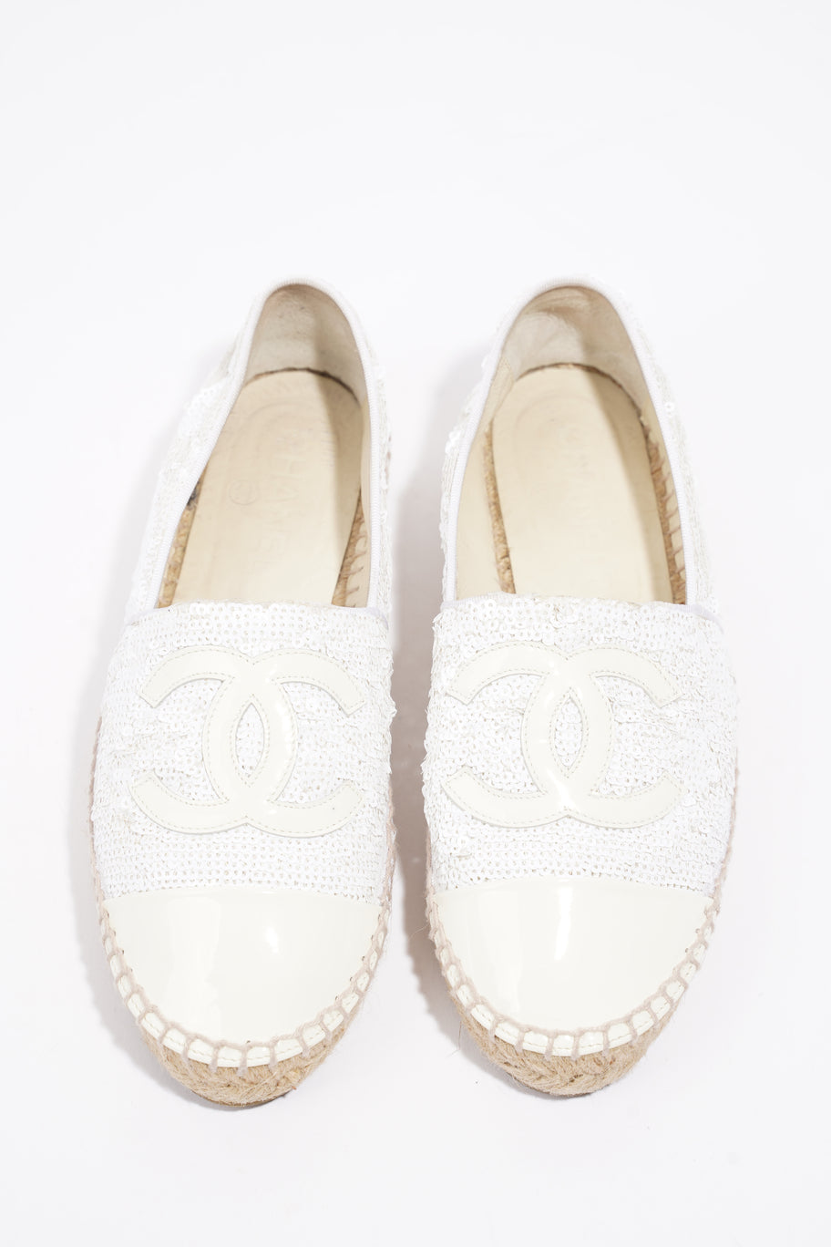 CC Sequin Espadrilles White Sequin EU 37 UK 4 Image 10