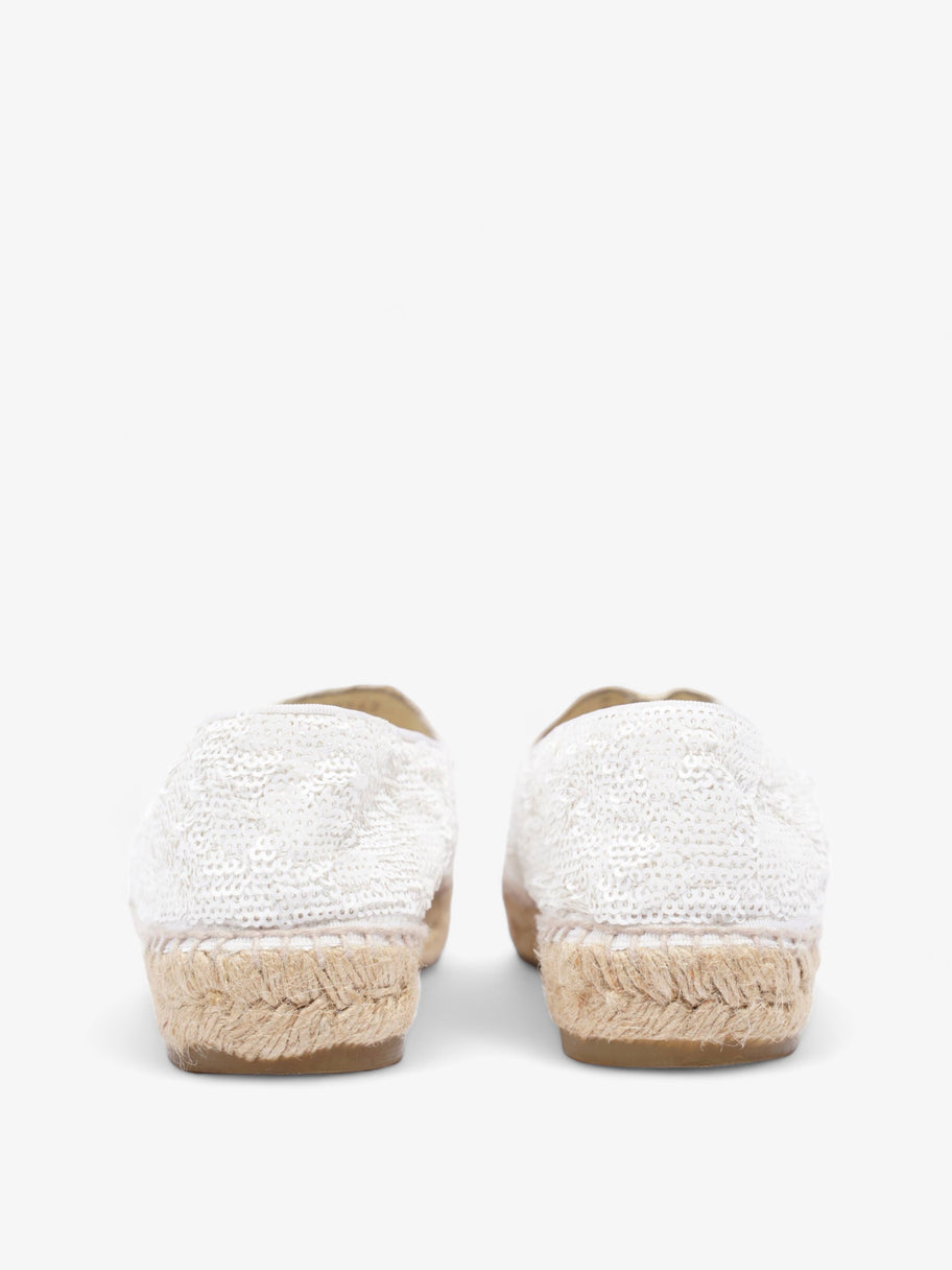 CC Sequin Espadrilles White Sequin EU 37 UK 4 Image 6