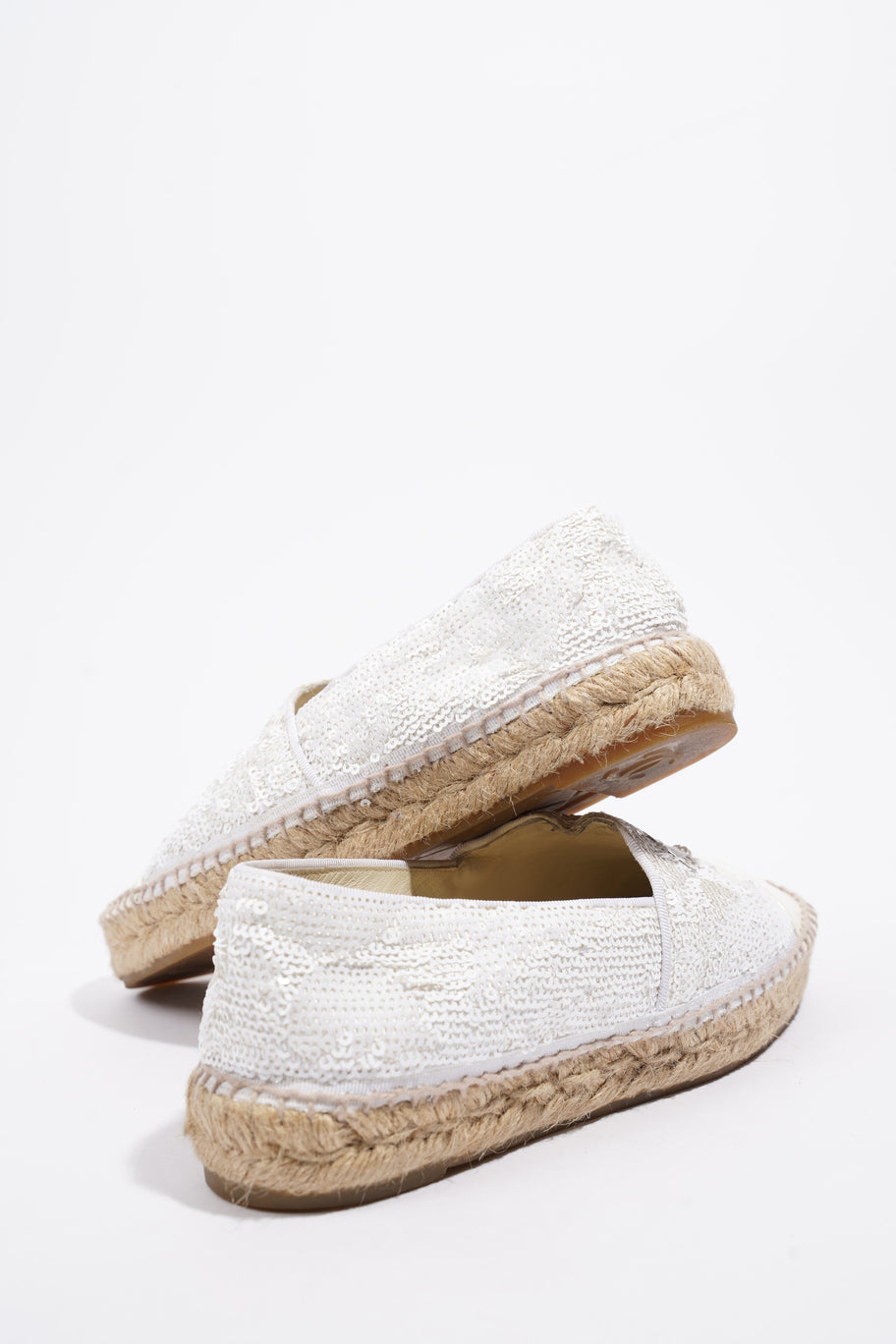 CC Sequin Espadrilles White Sequin EU 37 UK 4 Image 9