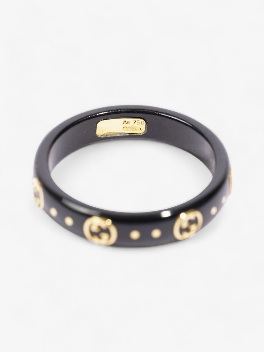 Gucci Icon GG Ring Black / Gold Yellow Gold 13 (Circumference - 53mm) Image 3