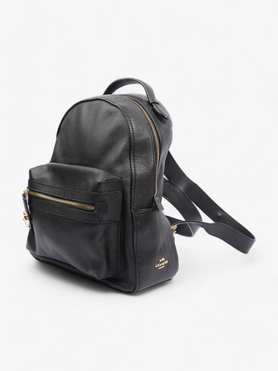 Campus Backpack Black Leather Image 13