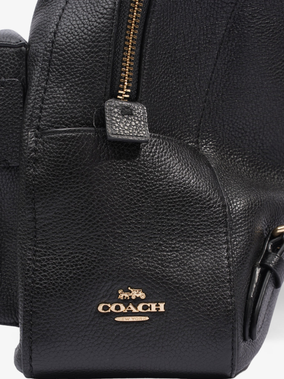 Campus Backpack Black Leather Image 14