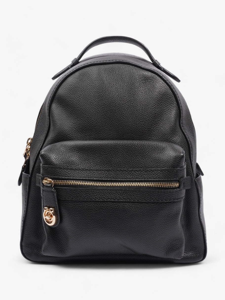 Campus Backpack Black Leather Image 1