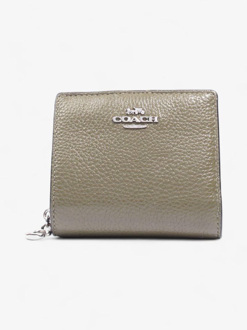  Coach Snap Wallet Khaki Leather