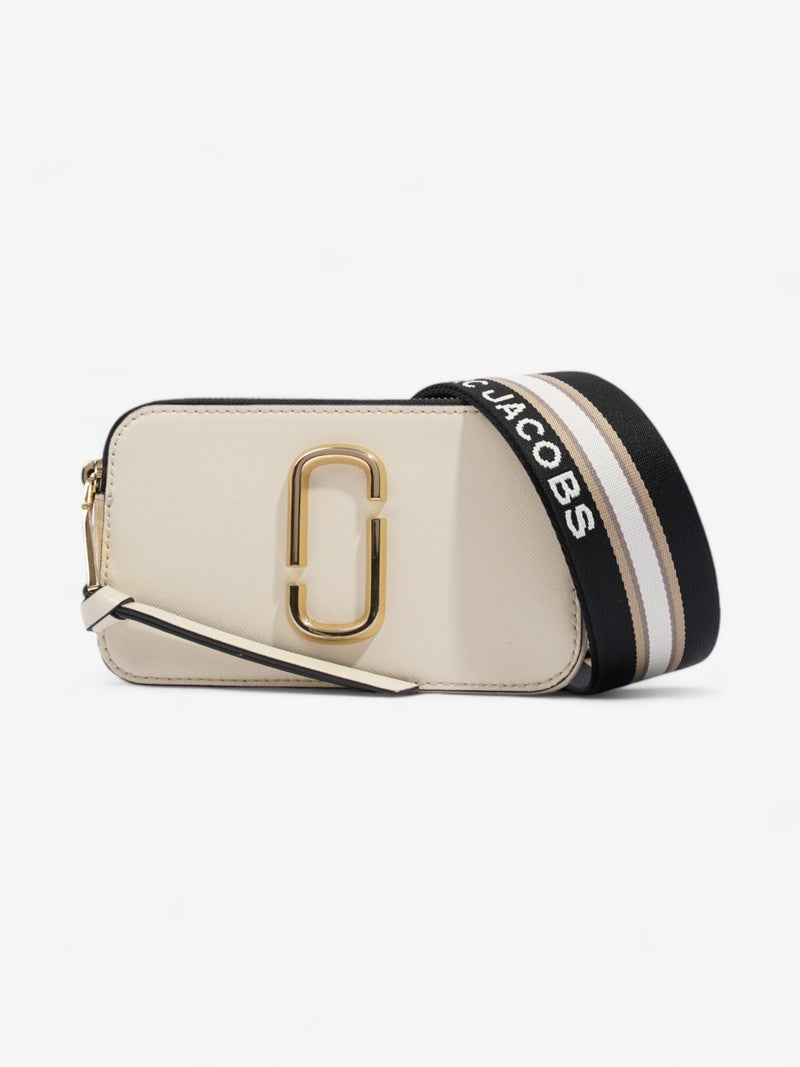  Marc Jacobs The Snapshot Bag Cream / Black Leather