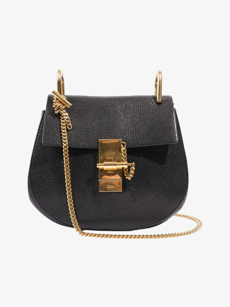  Chloe Drew Black Grained Leather Mini