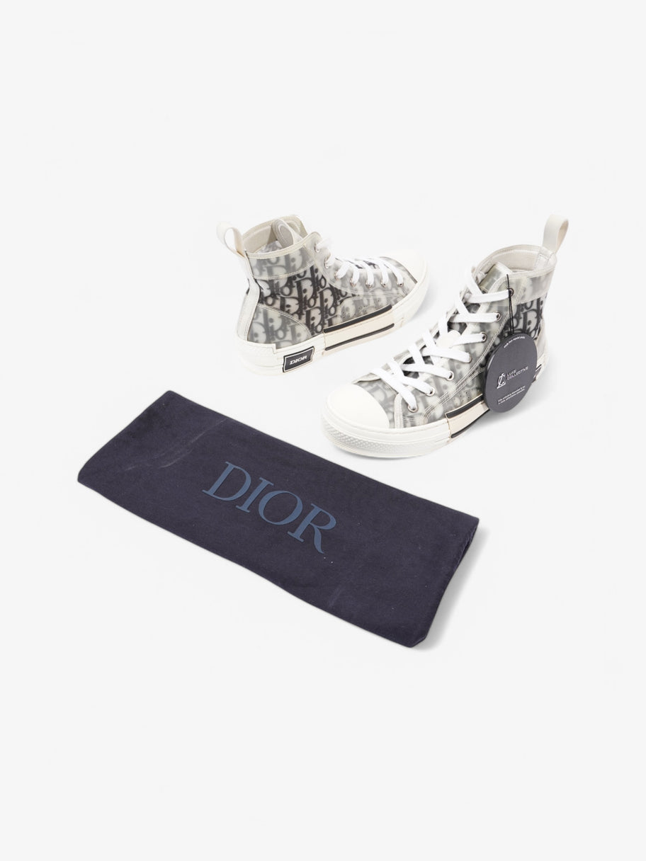 Christian Dior B23 White  / Grey Oblique Rubber EU 38 UK 5 Image 10