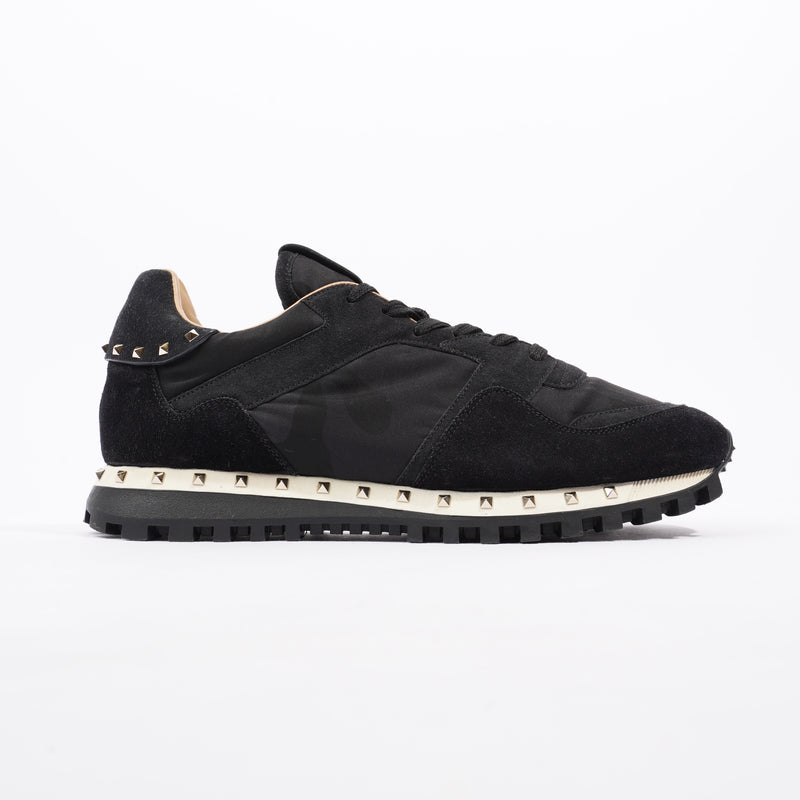  Valentino Rockstud Sneakers  Black Suede EU 41 UK 8