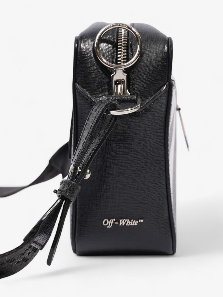 Off White Diag Camera Bag Black / White Leather Image 5