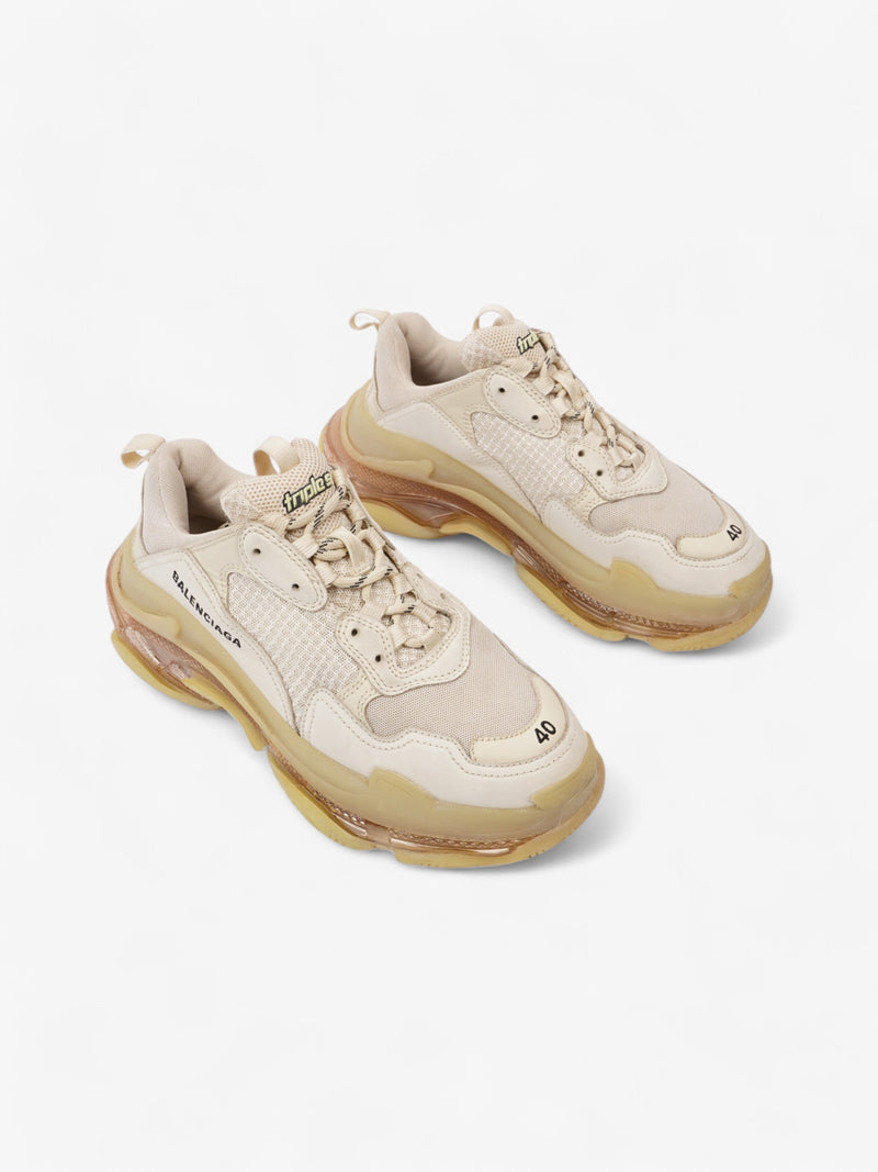  Balenciaga Triple S Clear Sole Beige  Mesh EU 40 UK 7