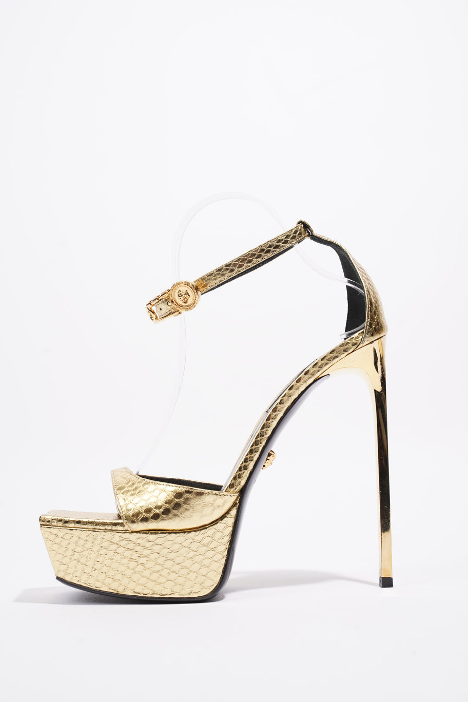 Platform Heels 140 Gold Leather EU 39 UK 6 Image 5