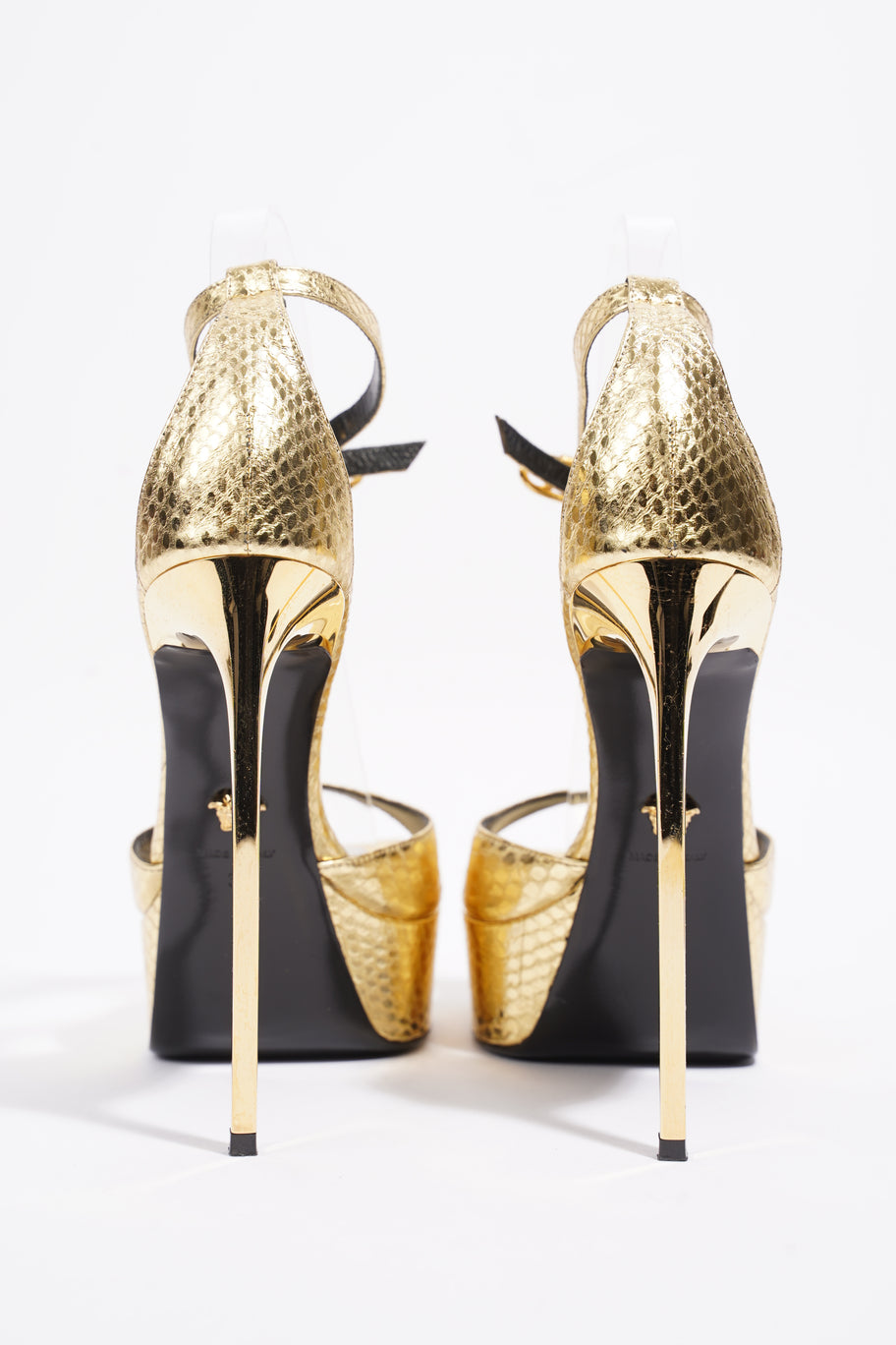 Platform Heels 140 Gold Leather EU 39 UK 6 Image 6