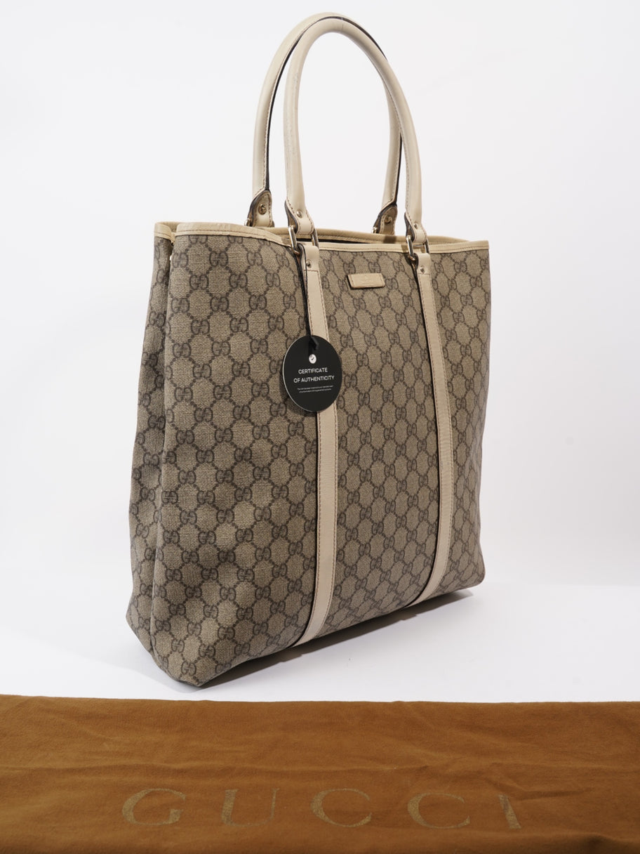 Gucci GG Supreme Tote Beige And Ebony GG Supreme Coated Canvas Image 11