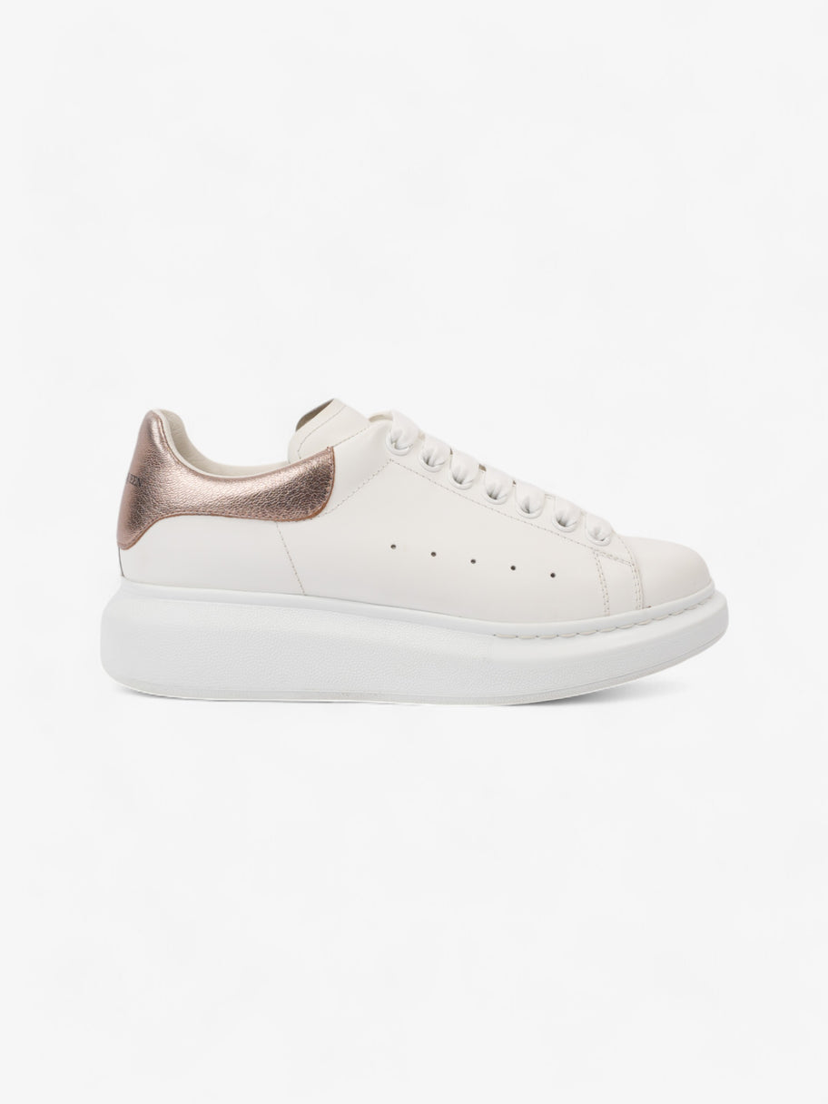 Alexander McQueen Oversized Sneakers White / Rose Gold Leather EU 38.5 UK 5.5 Image 1