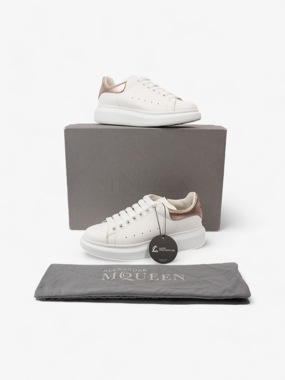 Alexander McQueen Oversized Sneakers White / Rose Gold Leather EU 38.5 UK 5.5 Image 10