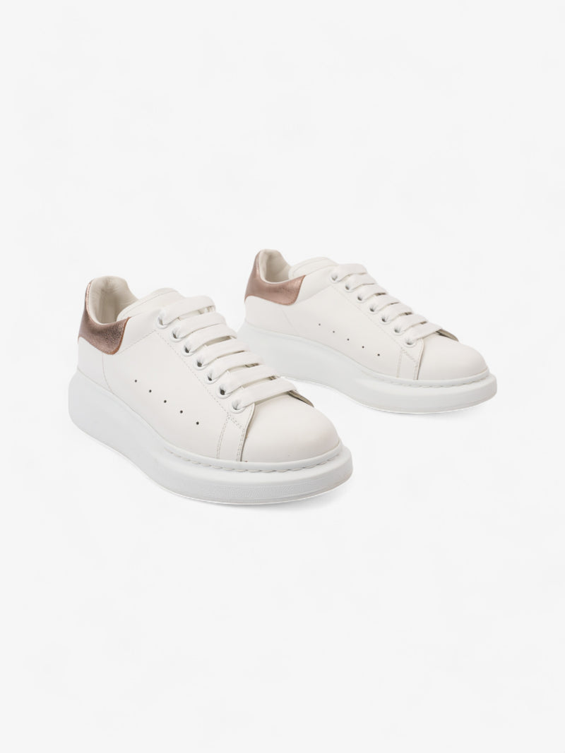  Alexander McQueen Oversized Sneakers White / Rose Gold Leather EU 38.5 UK 5.5