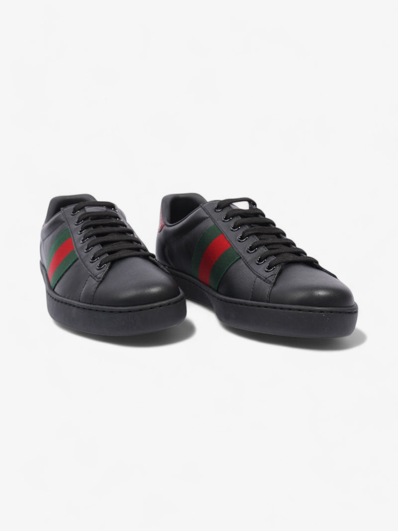  Gucci Ace Sneakers Black / Red / Green Leather EU 39.5 UK 5.5