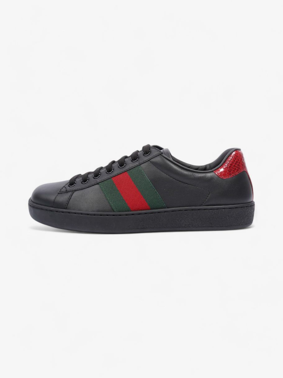 Gucci Ace Sneakers Black / Red / Green Leather EU 39.5 UK 5.5 Image 5