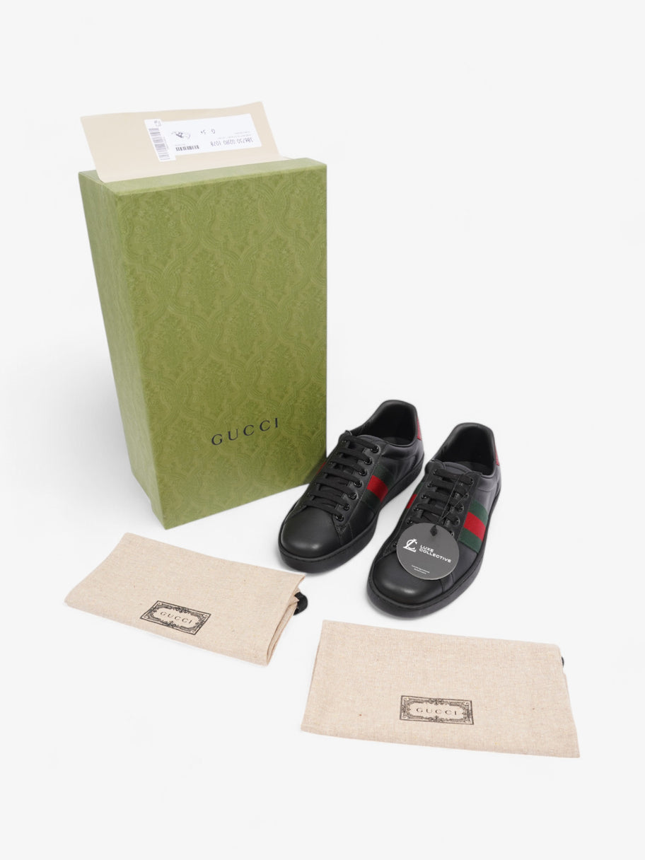 Gucci Ace Sneakers Black / Red / Green Leather EU 39.5 UK 5.5 Image 9