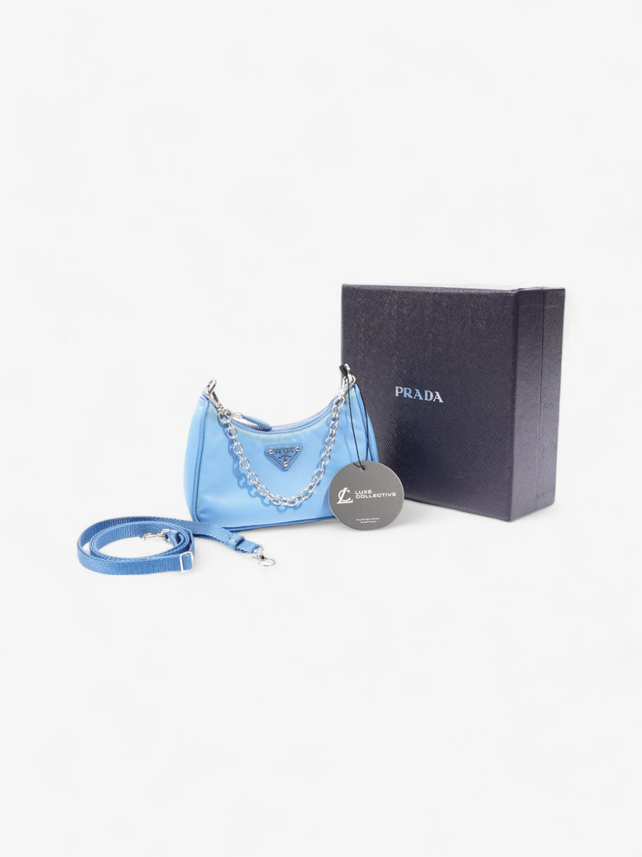 Prada Re-Edition 2000 Baby Blue Nylon Mini Image 9