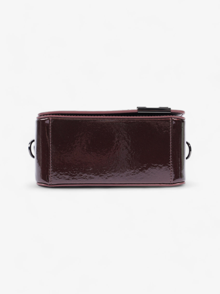 Flap Bag Burgundy Patent Leather Image 6