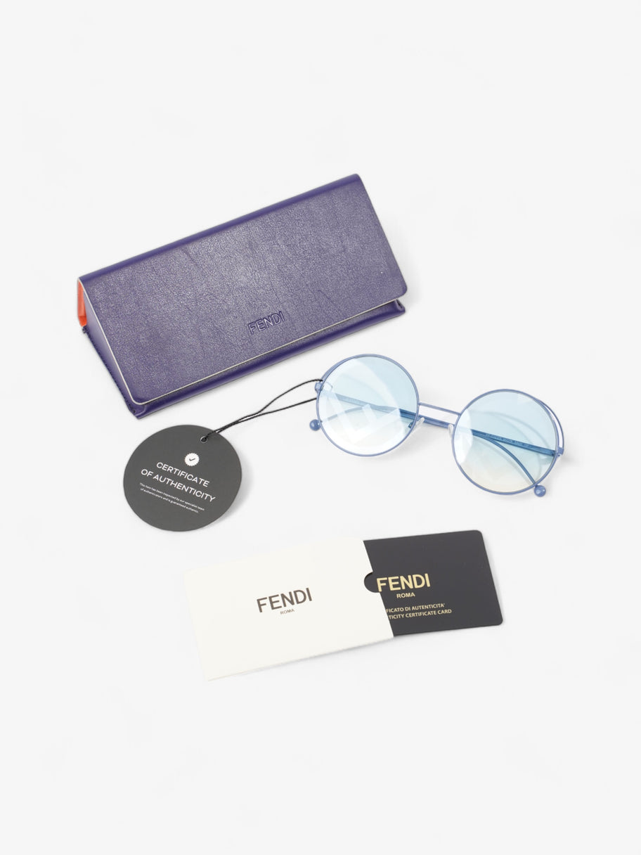 Fendi Round Sunglasses Blue Base Metal 135mm Image 7