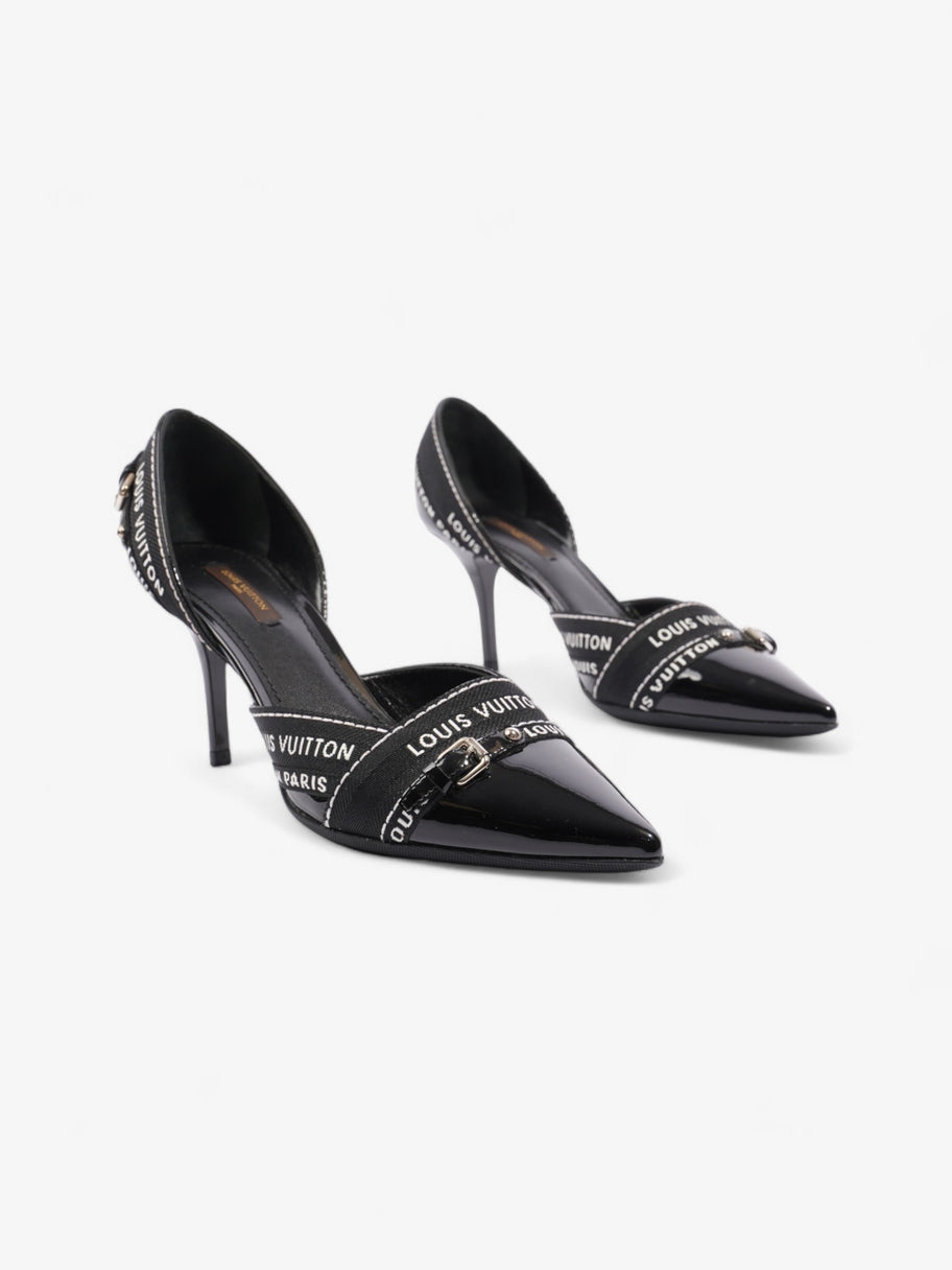 Louis Vuitton Ribbon Pumps 70 Black / White Patent Leather EU 38.5 UK 5.5 Image 2