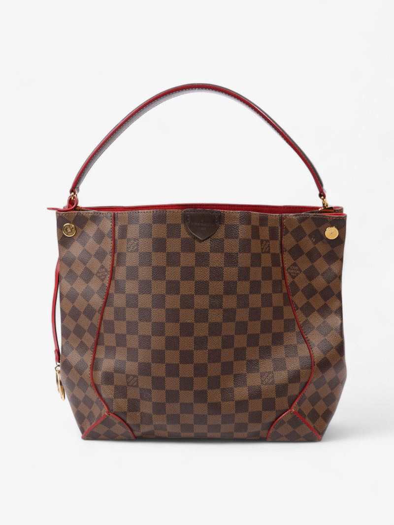  Louis Vuitton Caissa Damier Ebene Coated Canvas