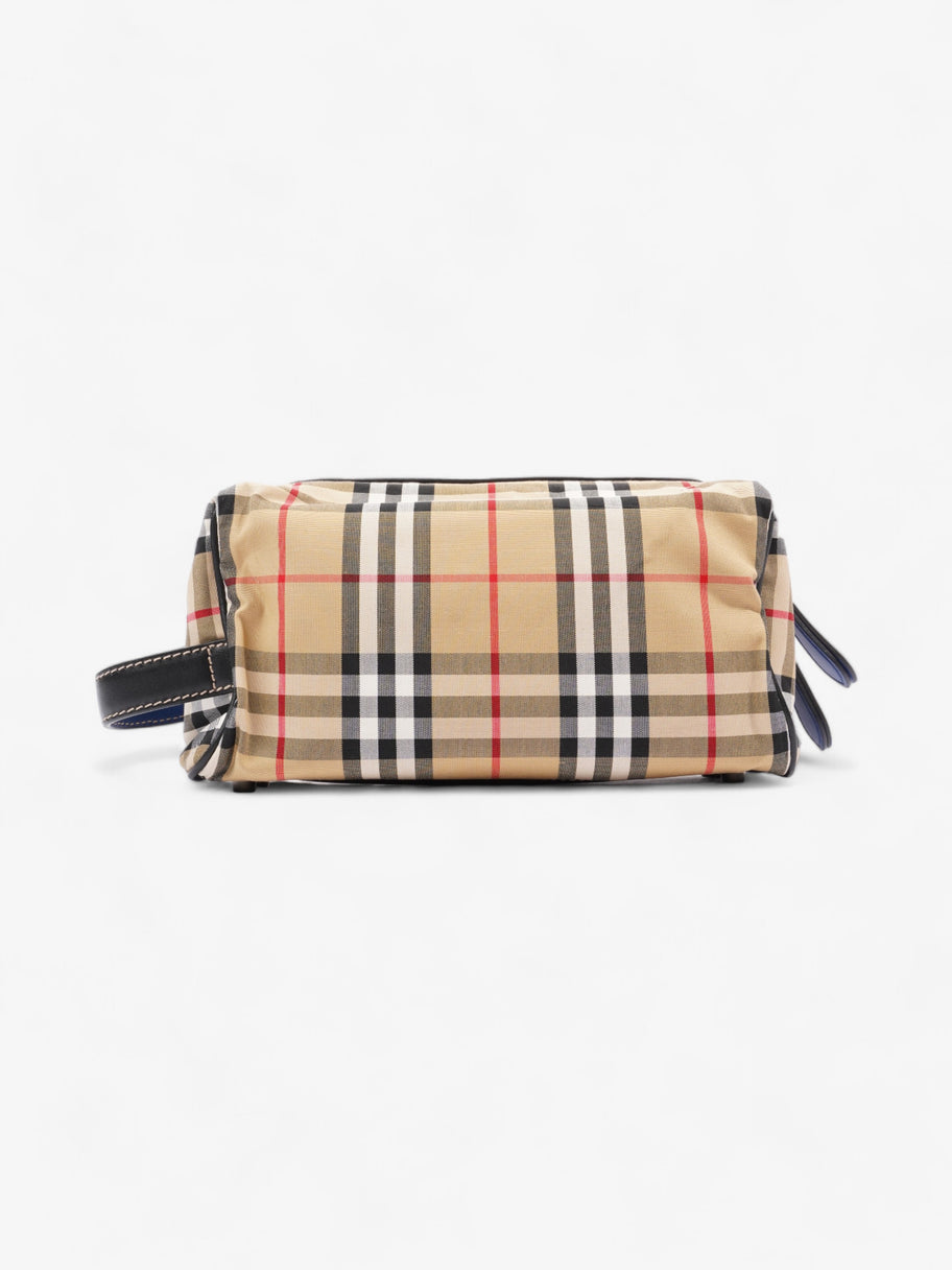 Burberry Bonded Washbag Vintage Check / Blue Canvas Image 3