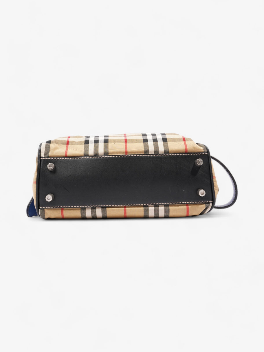 Burberry Bonded Washbag Vintage Check / Blue Canvas Image 5